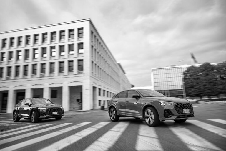 Audi Indentity Black: le foto del test a Roma