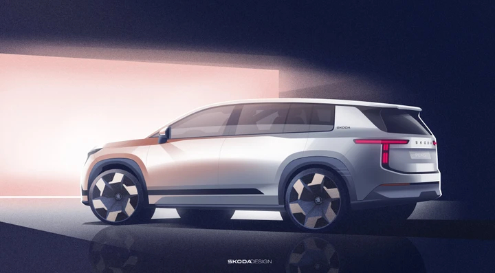 Skoda Peaq si mostra nei primi bozzetti: design Modern Solid e sette posti - Motori.it